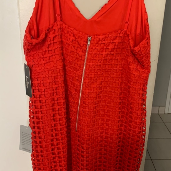Indehearted Lace red New summer dress for any occasion - Picture 2 of 4